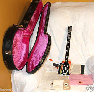 Gibson Mastertone Banjo NECK, CASE Invoices +more TB 250 Vintage 1960 Flametop