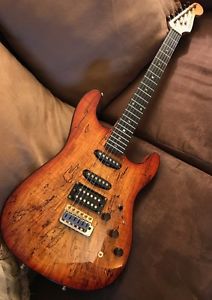 Philip Kubicki Neck Ebony guitar Maple Strat USA spalted body Anderson Warmoth