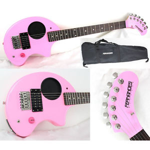 Fernandez mini electric guitar ZO-3 PINK built-in amplifier