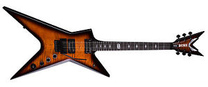 Dean 6 String Dimebag Stealth Floyd Flame Maple Electric Guitar & Case Brazilia