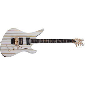 Schecter Synyster Gates Custom-S White with Gold Sustainiac 2nd With Warranty #5