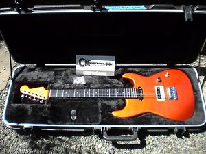 CHARVEL PRO MOD WILDCARD 6 M.I.J. CANDY TANGERINE WITH ORIG HARD CASE