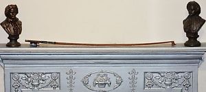 vintage violin bow stamped "W.E. Hill & Sons" Silver 925 Pernumbucco