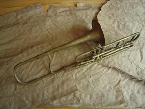 Antique C. G.Conn Worcester Tenor Valve Trombone - 1880s Vintage