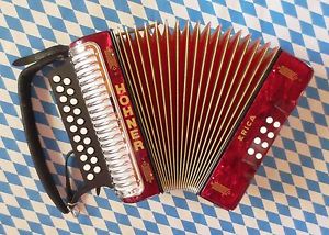 Vintage Accordion Hohner Erica in G/C - great condition - MADE IN GERMANY!!!