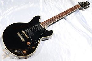 YAMAHA SAS-II/BL 1990s Black Used Guitar w/Softcase Free Ship'g from Japan #Rg98