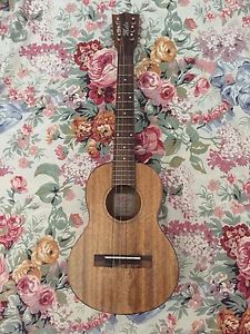 Beautiful 6-string hand-crafted mango wood tenor mele ukulele