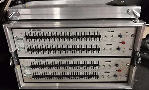 2x Klark-Teknik DN360 Dual 1/3 Octave Graphic Equalisers + Aluminium Flight Case