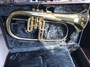 Yamaha Flugelhorn Model YFH-635T. Needs Mouthpiece And Valve Springs.