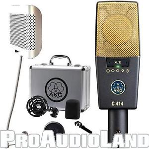 AKG C414XL-II Studio Condenser Mic FREE Post Audio ARF42 Room Filter NEW