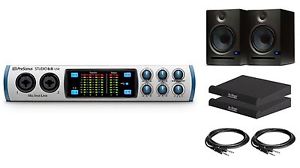 PreSonus Studio 68 w/ Eris E8 Studio Monitors & Cables & Isolation Pads