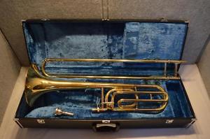 YAMAHA PROFESSIONAL YSL-648 TENOR TROMBONE W/F ATTACHMENT - 8.5
