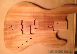 FLAMED KOA JAZZ BASS BODY (P/J PICKUP CONFIGURATION)