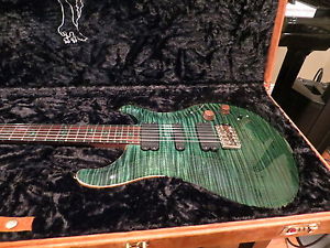 Prs Private Stock 513 Rare Malachite Green Brazilian Neck Malachite Purfling