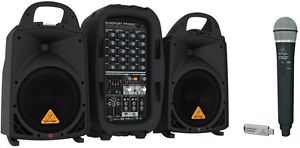Behringer PPA500BT - 500W 6-Channel Portable PA System + Behringer ULM300USB