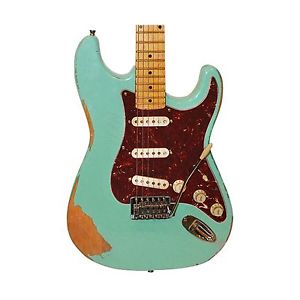 Sawtooth Handcrafted Americana ES Relic Electric Guitar with Hard Case Surf G...