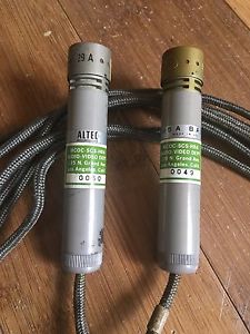(2) Altec165 A Tube Microphones w/ 29A Capsules & Consecutive Serial #s Mic 165A