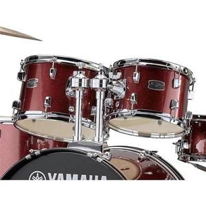 YAMAHA RYDEEN STANDARD BURGUNDY GLITTER BATTERIA ACUSTICA ROSSA CON HARDWARE + P