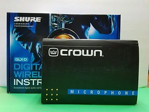 Crown CM311/AESH + Shure GLXD Wireless System Headworn Microfono Inhalambrico