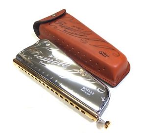Japan SUZUKI Instrument Tremolo Chromatic Harmonica SCT-128 16 Hole Brand New