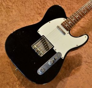 Fender Custom Built 1967 Telecaster Relic Black Electric Guitar Free shipping