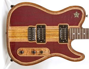 Walla Walla Guitar Company 2016 Maverick Pro T-Top Crystal Kevlar Carbon & Zebra