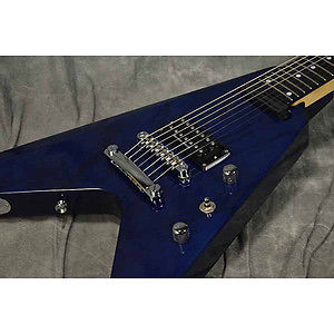 EDWARDS E-EZ-180-7SN Blue in Black Hard Maple Used Electric Guitar