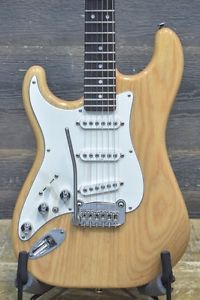 1995 G&L S-500 Made in USA Left-Handed Natural Electric Guitar w/Bag #G042898