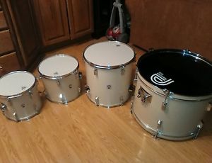4 PIECE REMO DRUM SET WITH EXTRAS