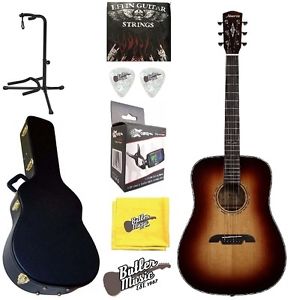 Alvarez ADA1965 Solid Top Acoustic Dreadnought Guitar w/BK Hard case + More!!
