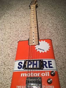 Vintage Oil Can Guitar with Humbucker- Hayburner