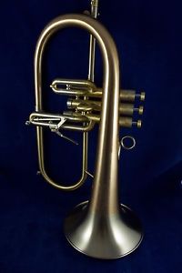 New  Custom  Adams F2 Flugelhorn in Brushed Gold Lacquer with Red Brass Bell