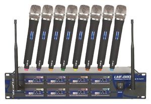 Vocopro Uhf8800 8 Channel Uhf Wireless Microphone System