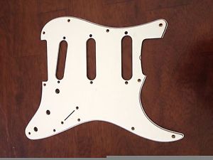 VINTAGE ORIG. 59-1963 FENDER STRATOCASTER ACETATE GREEN PICKGUARD & SHIELD PLATE