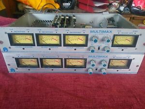 Vintage 1970's Pacific Recorders Multimax Compressors Serviced & Calibrated Pair