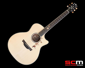 Crafter Twin Birds Acoustic Electric Guitar Solid Spruce Top Mahogany Back+Sides