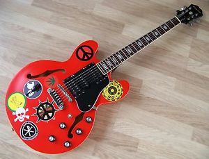 TPP Woodstock Alvin Lee BIG RED Epiphone 335 Ten Years After Relic Fender Pup