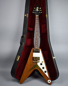 Hand Made 1958 Korina Flying V Replica Solidbody Electric Guitar w/HSC