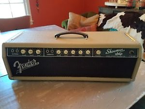 1961 FENDER SHOWMAN AMP HEAD BLONDE BROWNFACE VINTAGE