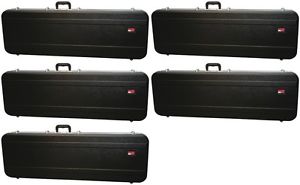 Gator Deluxe ABS Molded Case - Electric Bass Guitar (5-pack) Value Bundle