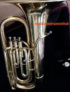 TUBA EB FLAT OF PURE BRASS IN PURE GOLDEN POLISH+HARD CASE+MOUTHPC+FREE SHIPPING
