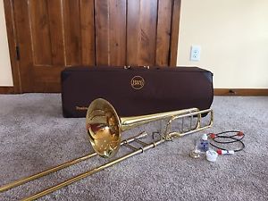bach stradivarius trombone 42 w/ f-attachment - excellent condition!