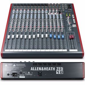ALLEN & HEATH ZED-18 Multi-Purpose USB Sonar LE Recording Mixer