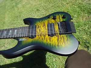 Kiesel Vader V8 8 String Headless Custom Shop Lizardburst Quilt