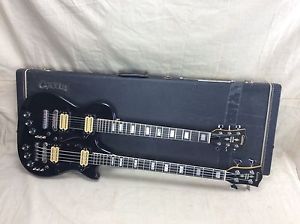 Vintage 1970's Carvin DB-630 Double Neck Guitar & Bass Circa 1978 Black DB 630