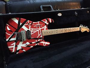 CHARVEL EVH Art Series Guitar Red/White/Black Made In USA