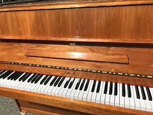 Small Modern Schaefer Upright Piano 88 Note Overstrung Underdampened 3 Pedal