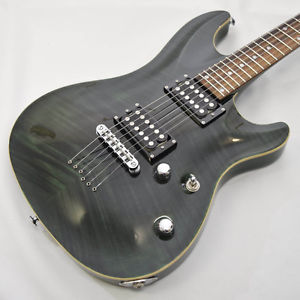 SCHECTER, RJ-1-24-TOM GRN/R, Very Good Condition, GIG CASE, From JAPAN