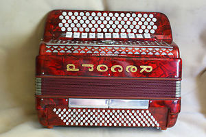 Nice & rare RECORD  button accordion/accordian! "C" system!*LOOK*