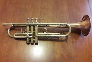 Warburton Model 132  Professional Trumpet Bb . Raw Brass Finish.
